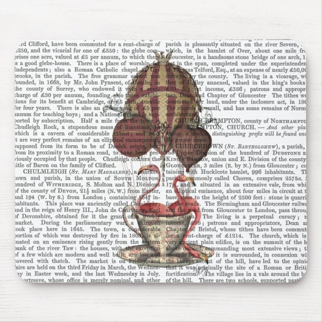 Flamingos in Teacup Mouse Pad (Front)