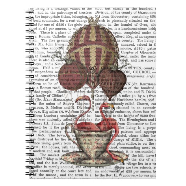 Flamingos in Teacup Notebook (Front)