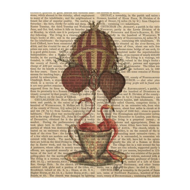 Flamingos in Teacup Wood Wall Decor (Front)