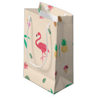 Flamingos in the Summer Small Gift Bag