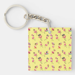 Flamingos Keychain