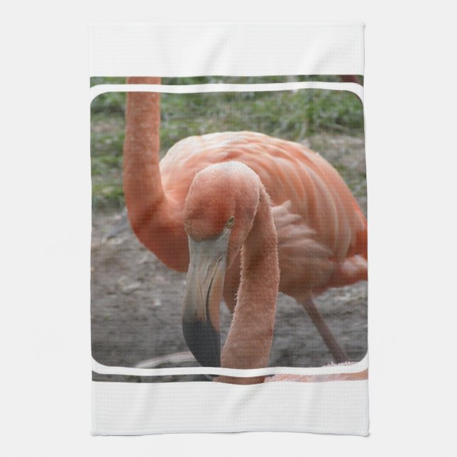 Flamingos Kitchen Towel (Vertical)