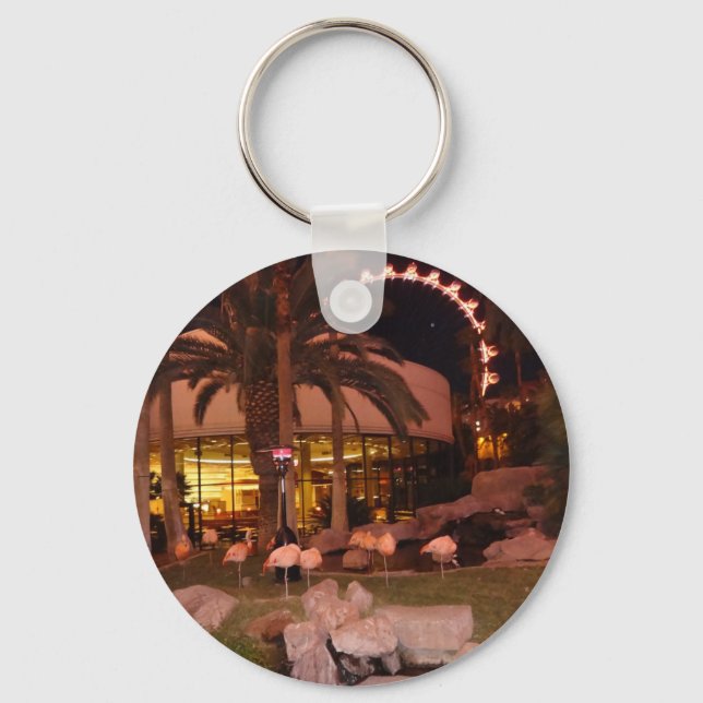Flamingos, Las Vegas Keychain (Front)