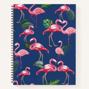 Flamingos Love Pattern 2 Notebook