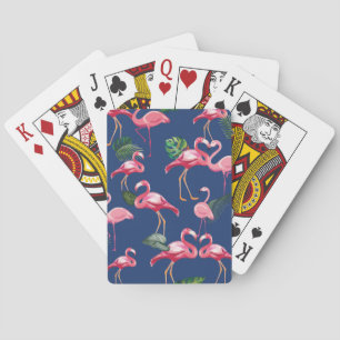 Flamingos Love Pattern 2 Poker Cards
