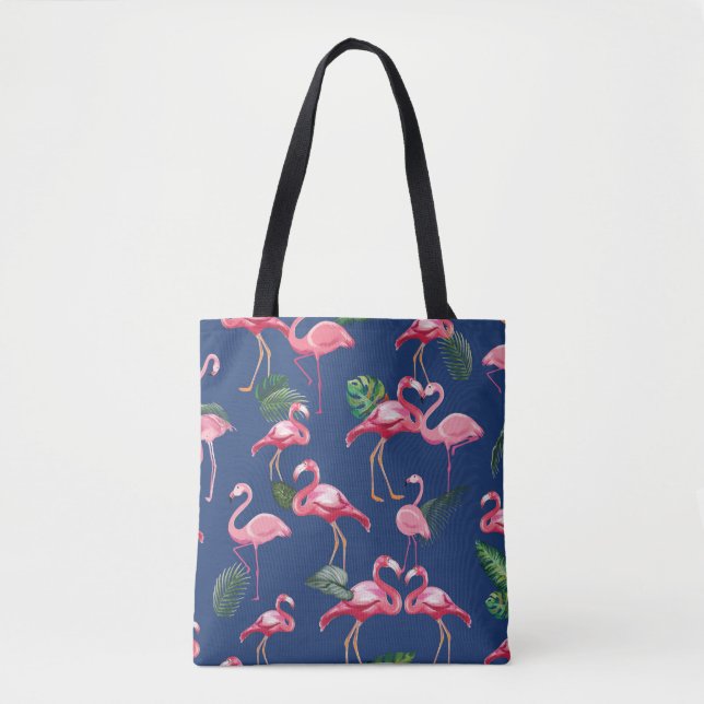 Flamingos Love Pattern 2 Tote Bag (Front)