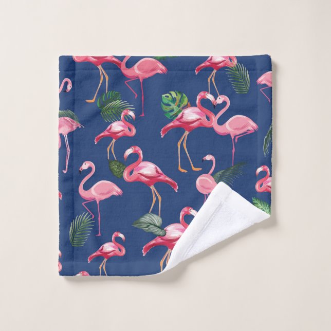 Flamingos Love Pattern 2 Wash Cloth (Wash Cloth)