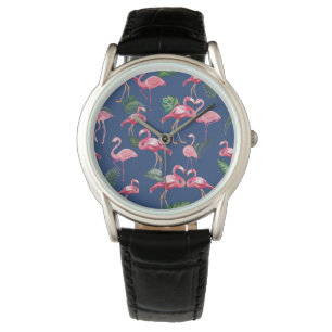 Flamingos Love Pattern 2 Watch