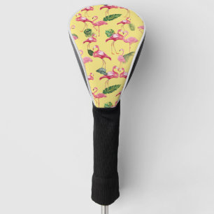 Flamingos Love Pattern 3 Golf Head Cover