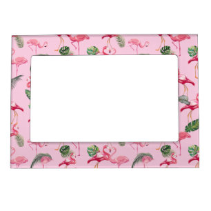 Flamingos Love Pattern 5 Magnetic Frame