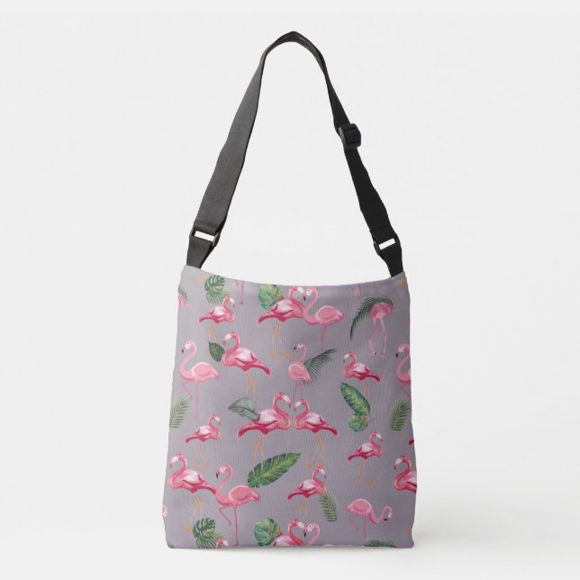 Flamingos Love Pattern 6 Crossbody Bag (Front)
