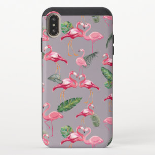 Flamingos Love Pattern 6 iPhone XS Max Slider Case