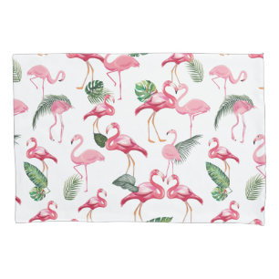 Flamingos Love Pattern Pillow Case