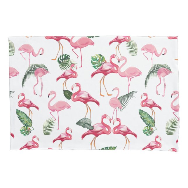 Flamingos Love Pattern Pillow Case (Front)