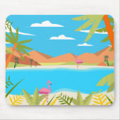 Flamingos Mouse Pad (Front)