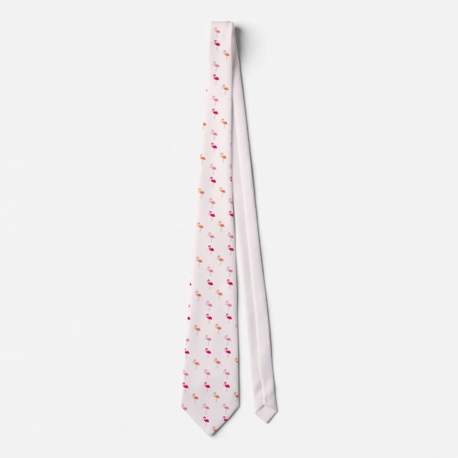 Flamingos  neck tie (Front)