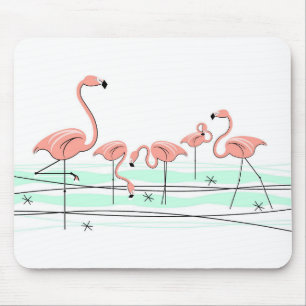 Flamingos Ocean Group mousepad