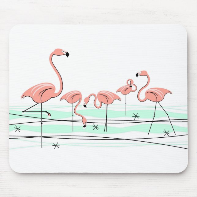 Flamingos Ocean Group mousepad (Front)
