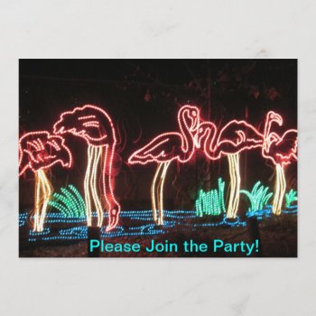 Flamingos Party Invitations by Rinchen365flower at Zazzle