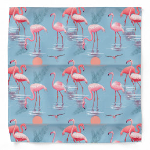 Flamingos Pattern 1 Bandana