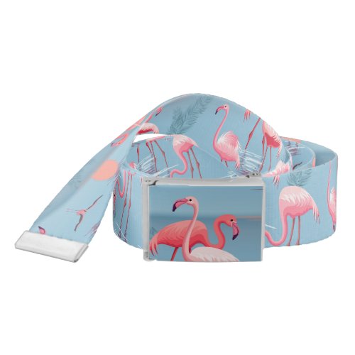 Flamingos Pattern 1 Belt
