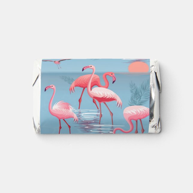 Flamingos Pattern 1 Hershey's Miniatures (Front)