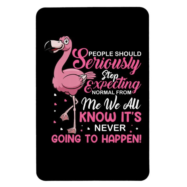 Flamingos | People Should Stop Expecting Normal Magnet (Vertical)