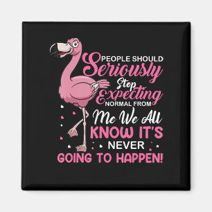 Flamingos People Should Stop Expecting Normal Magnet