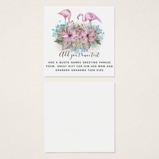 FLAMINGOS Personalized (Front & Back)