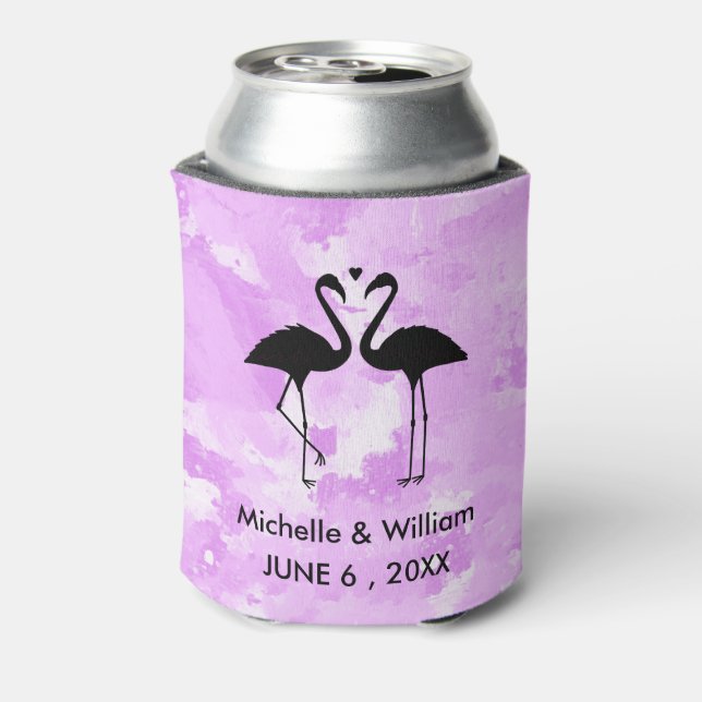 Flamingos Personalized Can Cooler (Can Back)