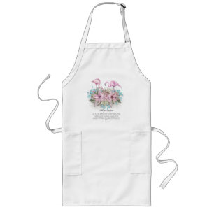 FLAMINGOS Personalized Long Apron