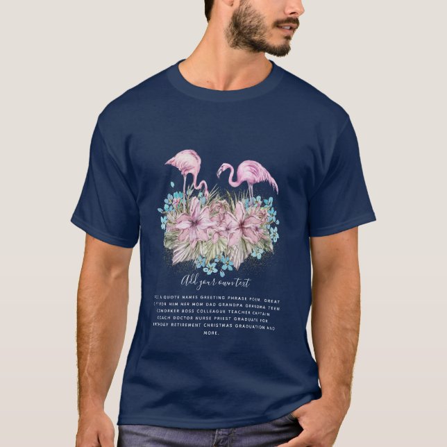 FLAMINGOS Personalized T-Shirt (Front)