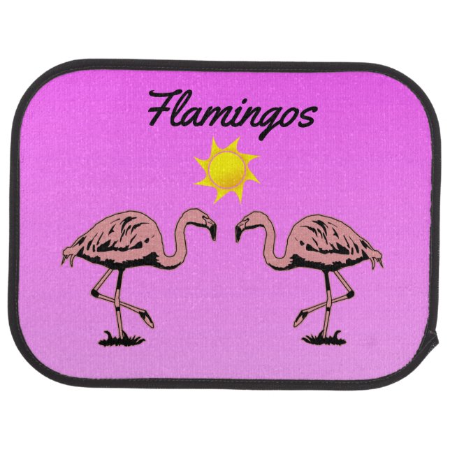 Flamingos Pink  Car Floor Mat (Rear)