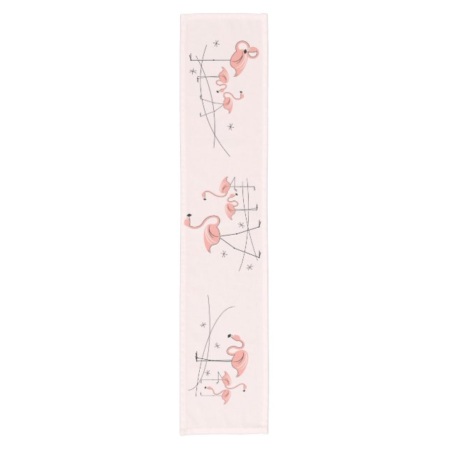 Flamingos Pink Group table runner (Front)
