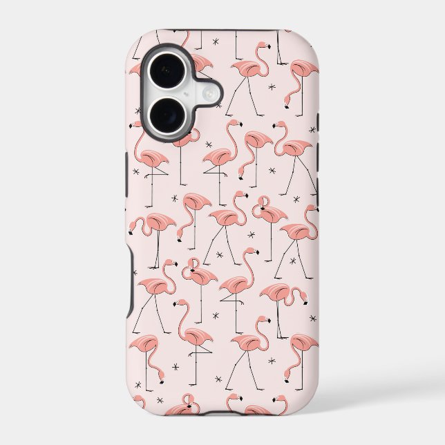 Flamingos Pink iPhone case (Back)