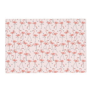 Flamingos Pink laminated placemat
