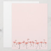 Flamingos Pink Line letterhead (Front/Back)