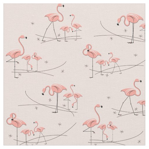 Flamingos Pink Multi fabric