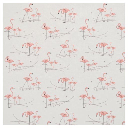Flamingos Pink Multi fabric