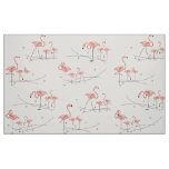 Flamingos Pink Multi large pattern Fabric