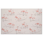Flamingos Pink Multi large pattern Fabric