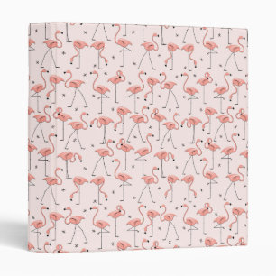 Flamingos Pink ring binder