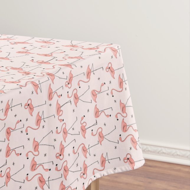 Flamingos Pink tablecloth (In Situ)