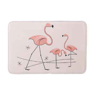 Flamingos Pink Trio 2 bath mat