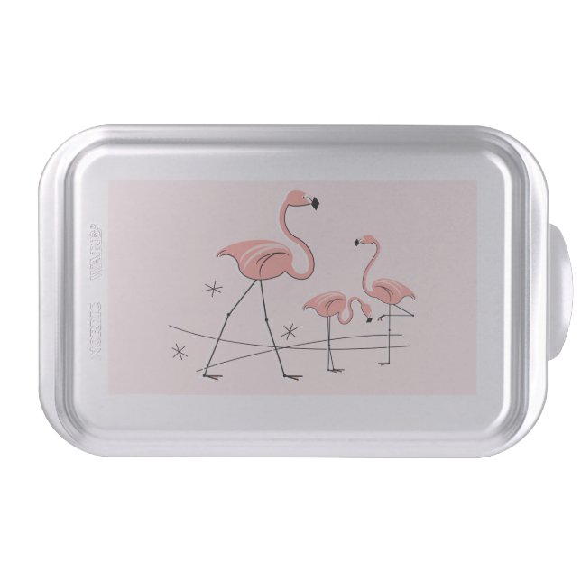 Flamingos Pink Trio 2 cake pan (Front)