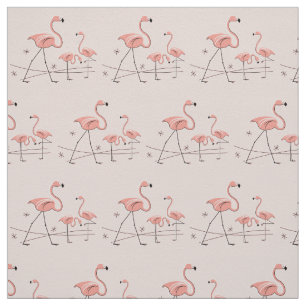 Flamingos Pink Trio 2 fabric