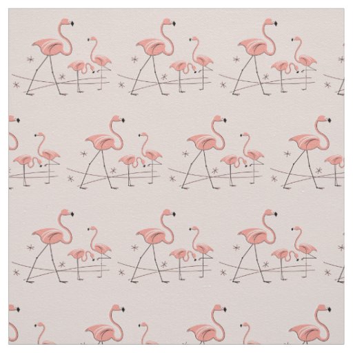 Flamingos Pink Trio 2 fabric