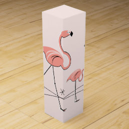 Flamingos Pink Trio 2 gift box wine