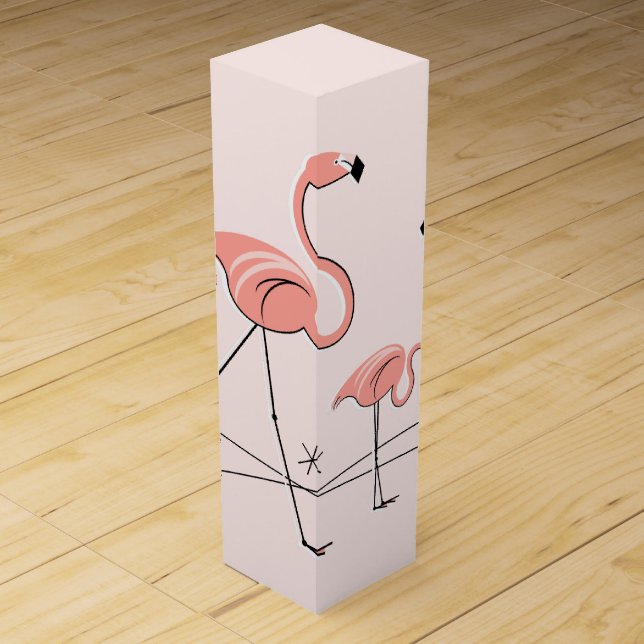 Flamingos Pink Trio 2 gift box wine (Front)