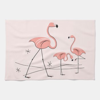 Flamingos Pink Trio 2 Kitchen Towel by QuirkyChic at Zazzle